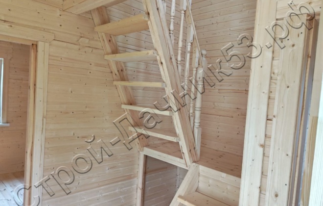 4 Каркасно-щитовой дом  Д-110, 7х6м, 84 М², Тверская область, Конаковский район, СНТ Ремонтник (9)